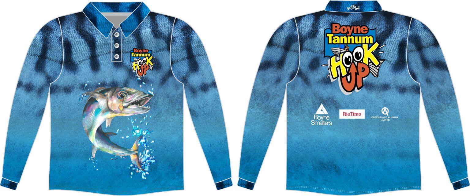 Blue Mackerel Fishing Shirt